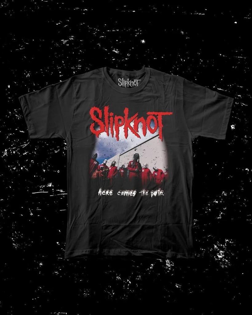 Slipknot Heavy Metal Band Grafisk T-shirt Herr Dam Sommar Bomull Överdimensionerad Streetwear Kortärmad Mode Retro T-shirt Kläder