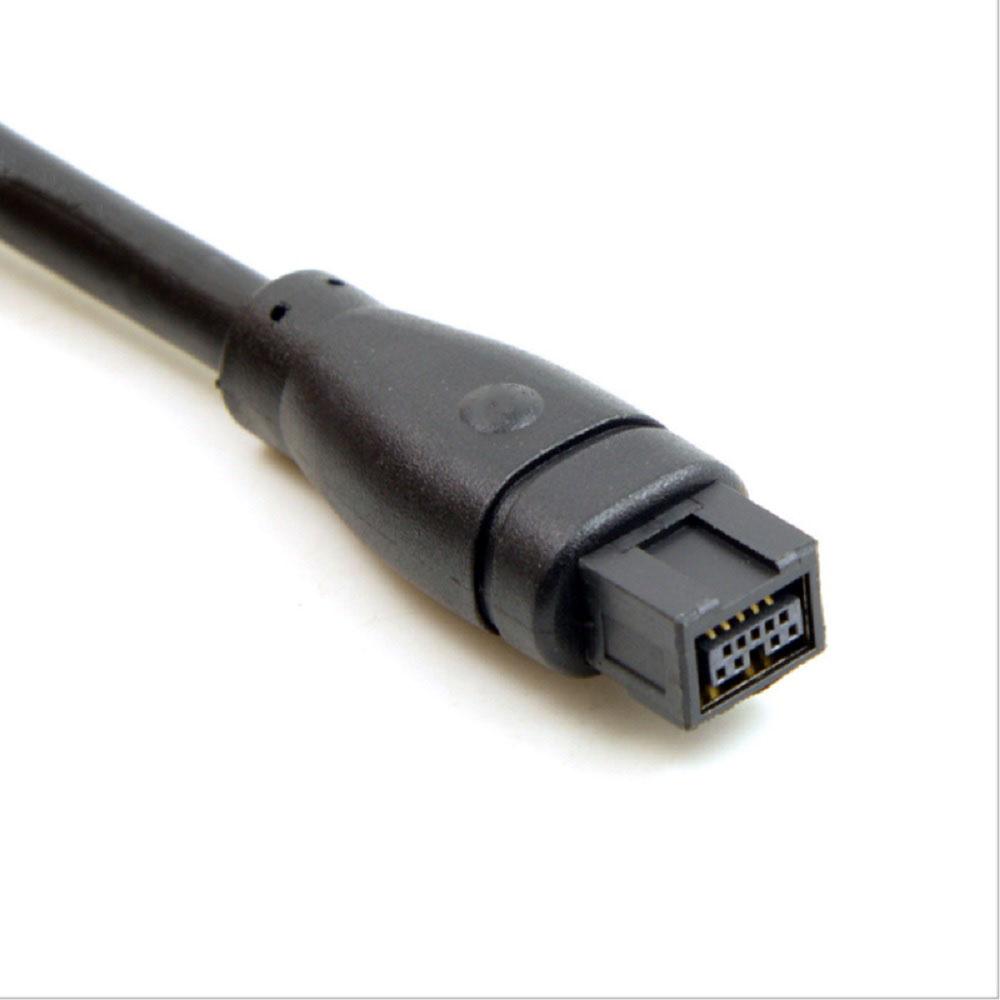 New Firewire 800 IEEE1394B 9 Pin to 6 Pin Male to Male Cable 6FT 1.8M Balck