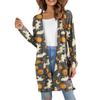 Women's Fashion Casual Comfortable Halloween Printed Mid-Length Cardigan With Pockets Jacket