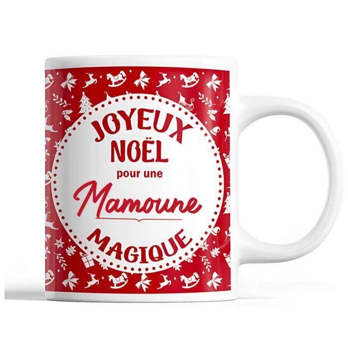 Mug - Noël Mamoune - Red - 325 Ml - Dishwasher and Microwave Safe