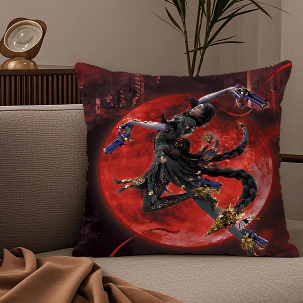 Игровой Bayonetta 3 Наволочка Шелковистая Элегантный Комфорт Диван-кровать Невидимая Молния 30cmx30cm