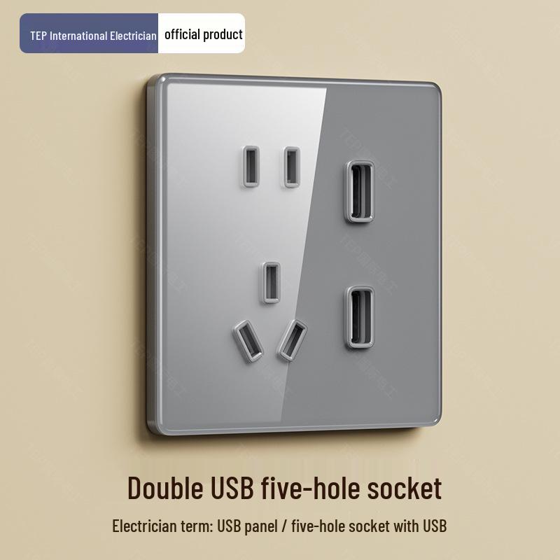 Mijia Smart Voice-Control Gray Glass Wireless Light Switch with Bluetooth