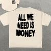 Men'S Round Neck Letter Print Short Sleeve T-Shirt, Suitable for Summer Casual Sports