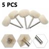 Brand New High Quality Grinding Head Wool Polishing Brush Replacement Shank 2.35mm 5PCS For Removing Rust Jewelry