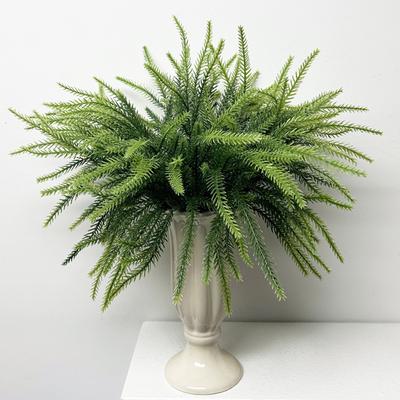 Artificial Christmas Simulation Pe Soft Rubber Norfolk Pine Needle Leaf Single Rattan Festive Atmosphere Decoration Arrangement Christmas Tree