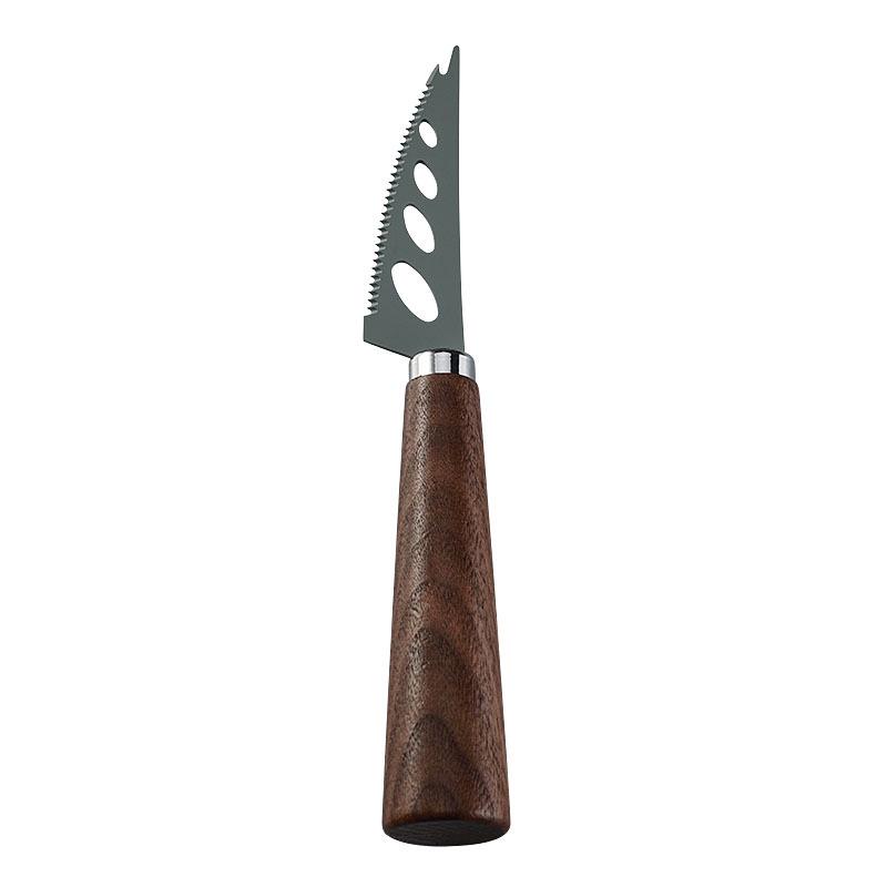 Walnut Handle Stainless Steel Cheese Knife - Western Cutlery and Butter Scraper