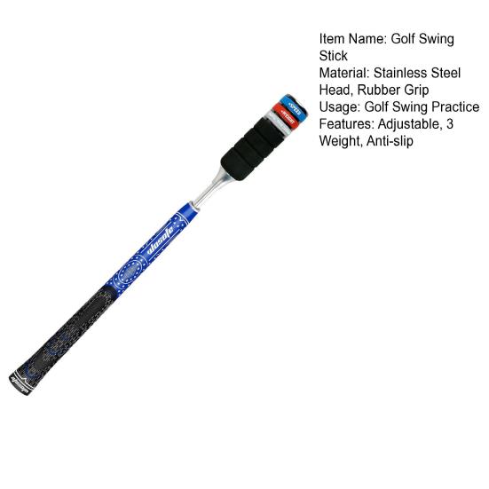 Golf Swing Trainer Stick Adjustable 3 Weight Indoor Golf Swing Practice Tool Rhythm Training Aid Equipment Beginner Golfer Accessories