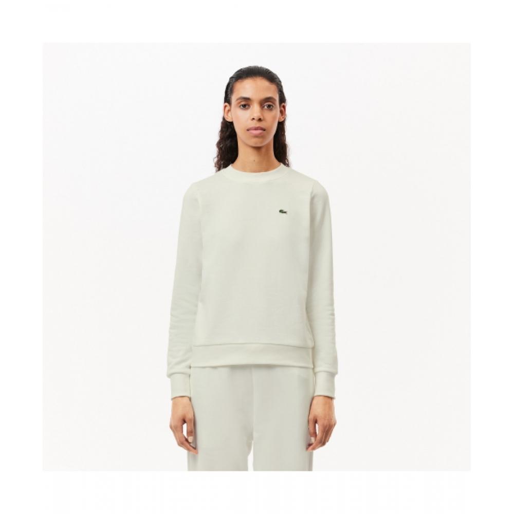 

LacoSte Women S eSSentialS Crewneck SweatShirt [off White] 034