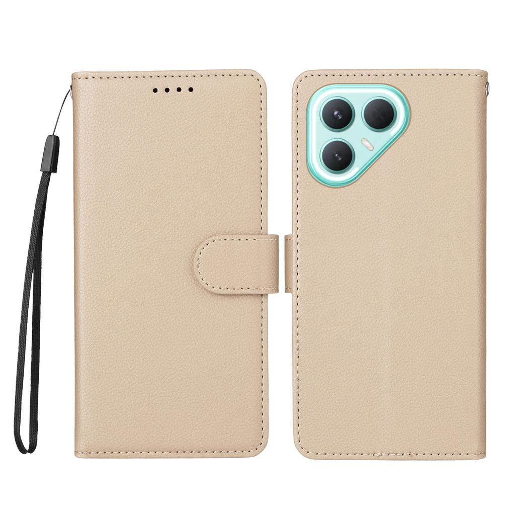 For TECNO Pova 7 Pro 5G Case RFID Blocking 3 Card Slots PU Leather Phone Cover with Wrist Strap