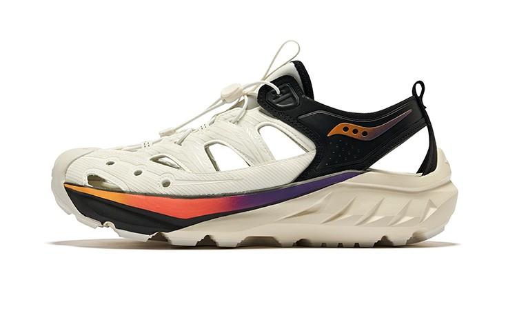 Saucony Cradle Low Top Running Shoes Unisex White Black Orange - S28904-4 37