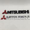 1pcs 3D ABS black/silver for Mitsubishi car letters emblem rear Truck badge sticker Decal styling auto Accessories
