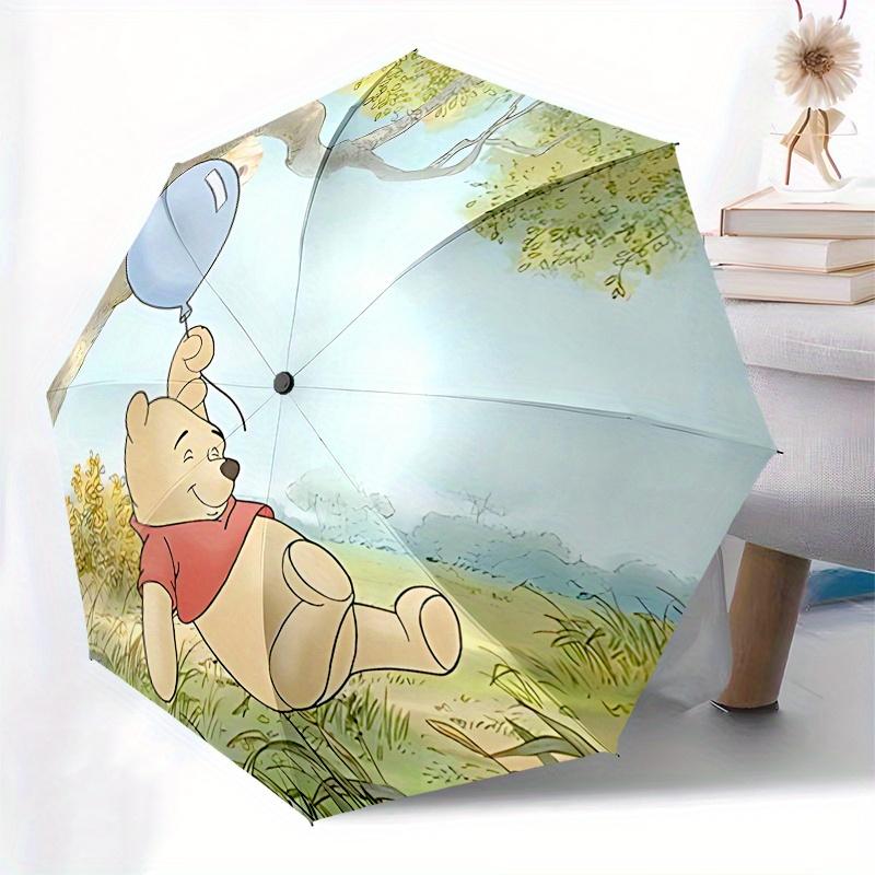 Ombrello Automatico Apri e Chiudi Winnie-the-Pooh, Tigro, Ombrello da Viaggio Compatto, Leggero e Portatile, Adatto per Spiaggia, Pendolarismo