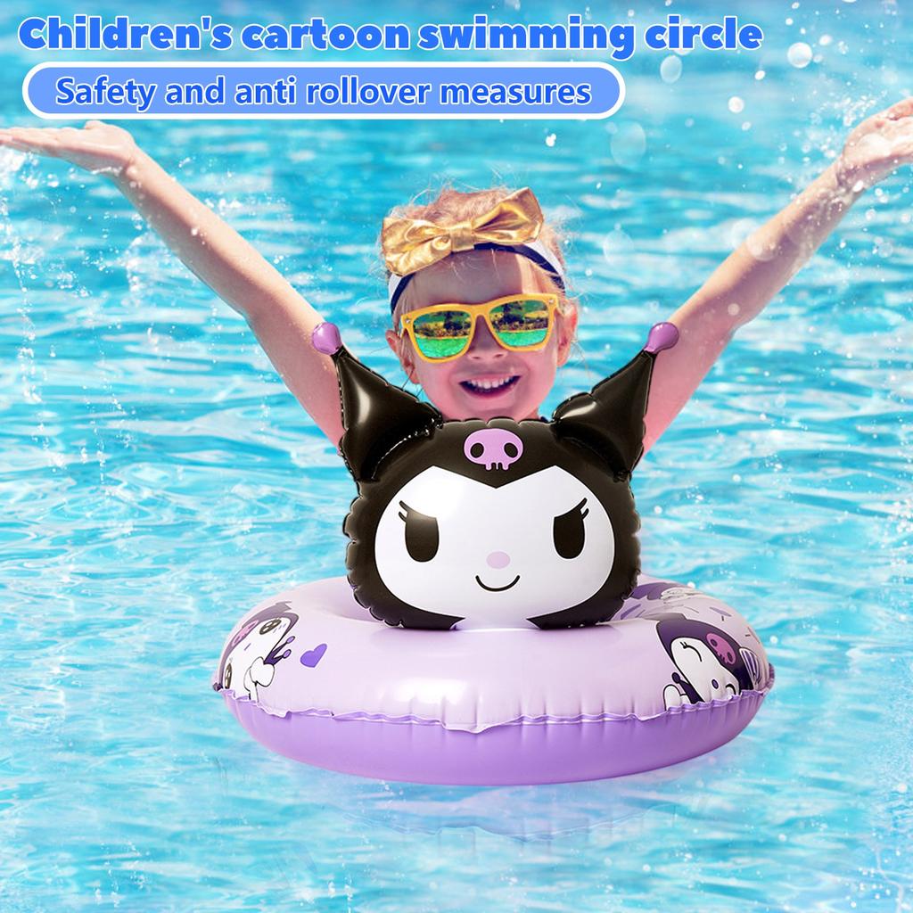 Cartoon Print Thickened Boys And Girls Baby Swimming Ring