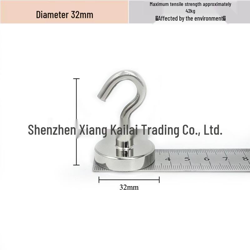 Neodymium Iron Boron Magnetic Hook for Kitchen, Refrigerator, and Door Storage