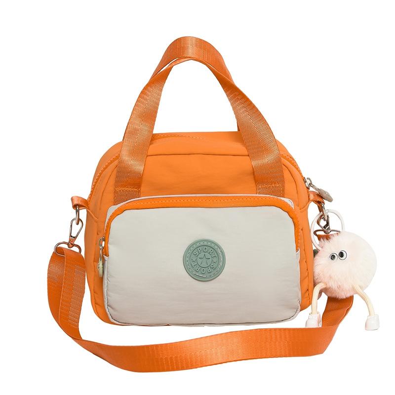 New versatile small square bag trendy women's shopping handbag lightweight anti-splashing nylon bag casual messenger bag