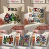 Pop Art Figures Graffiti Cushion Cover Linen Pillowcase Cover Soft Decor for Sofa Home Room