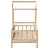 Daybed with Canopy 80 X 200 Cm Solid Pine Wood