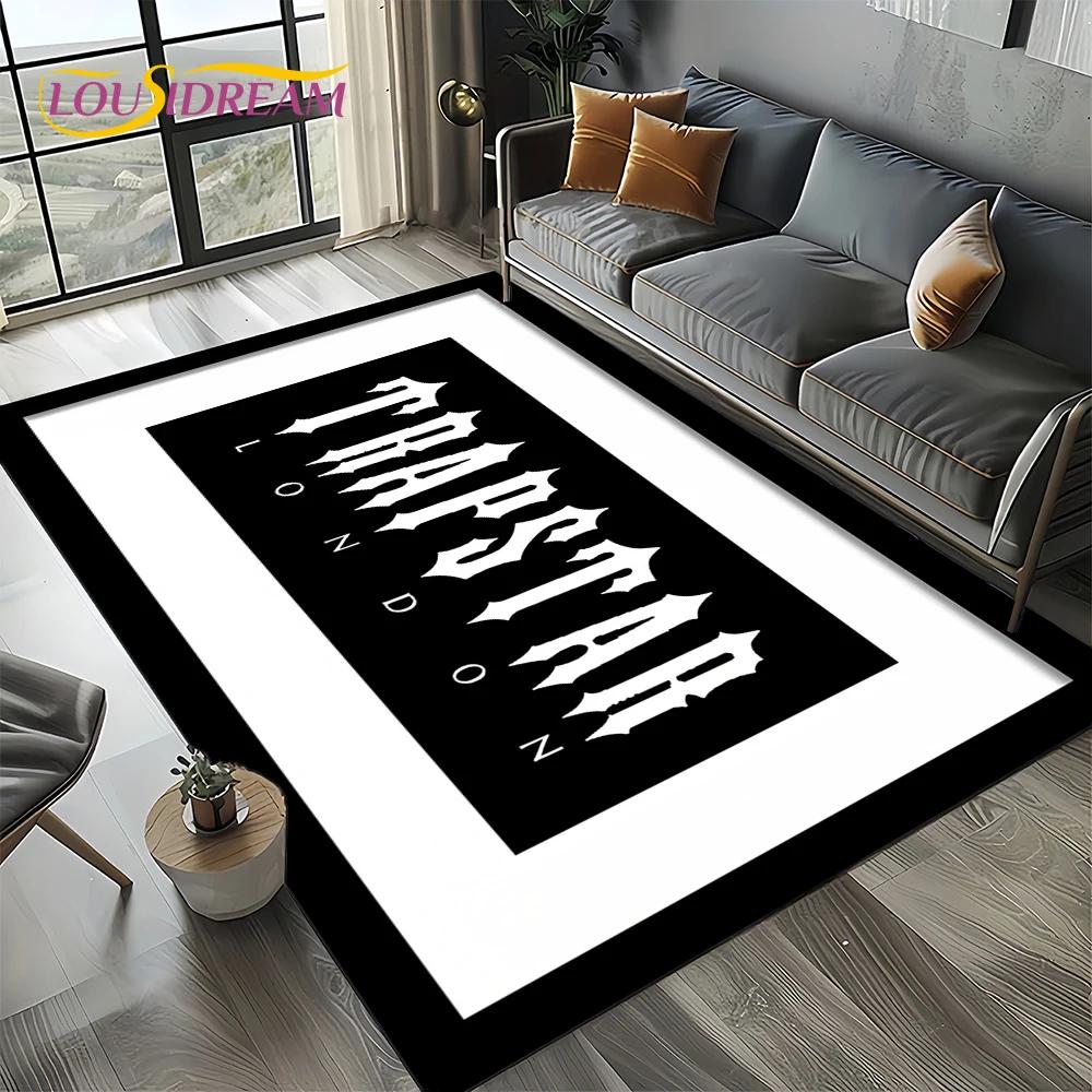 3D Fashion Trapstar London Logo Carpet Rug for Bedroom Living Room Home Sofa Decoration,Children Game Large Decor Floor Mat Gift