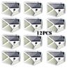 1-12 Pack Solar Lights Outdoor 100 LED Wall Lamp Motion Sensor Lights Waterproof Solar Street Light for Garden Porch Yard Garage