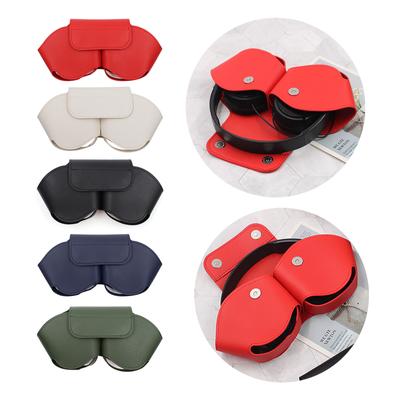 For Wireless Headphone Case Portable Carrying Travel Case Protective Cover Leather Dust Proof Earphone Pouch Bag