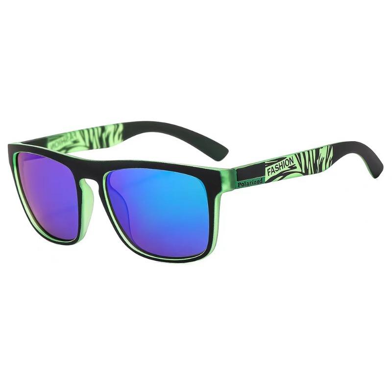Occhiali da Sole Polarizzati Bicolore per Uomo Donna, Occhiali da Guida con Montatura Quadrata e Protezione UV400