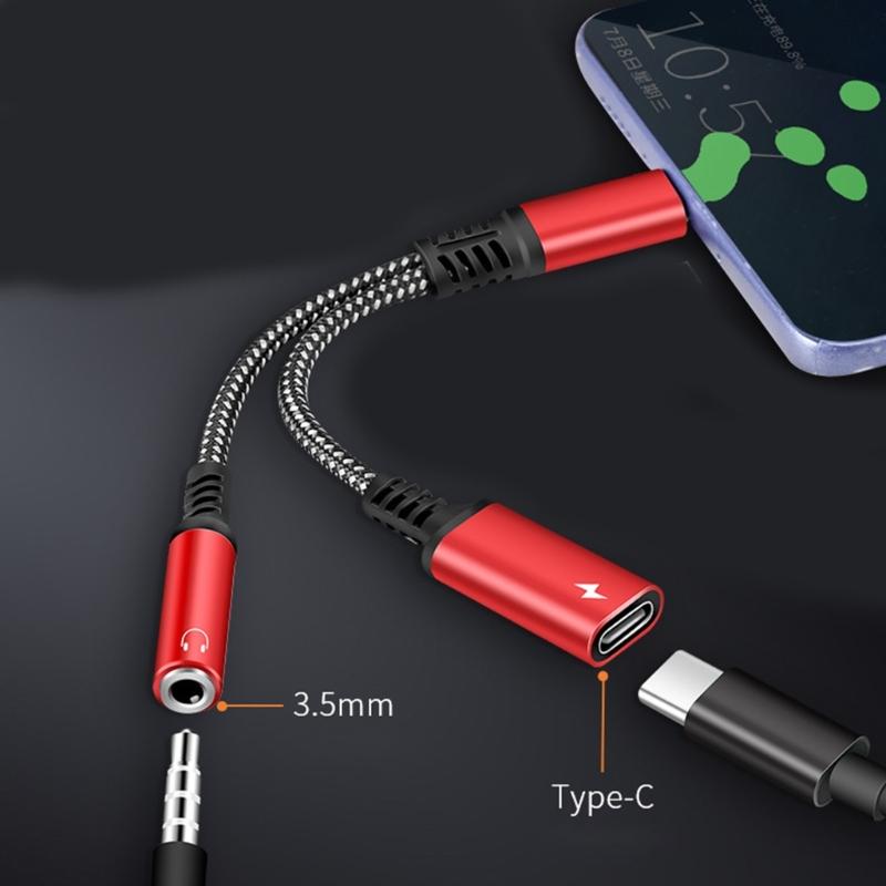 Simultaneous Charging And Sound USB C Adapter For Clear Sound On Phone And Devices