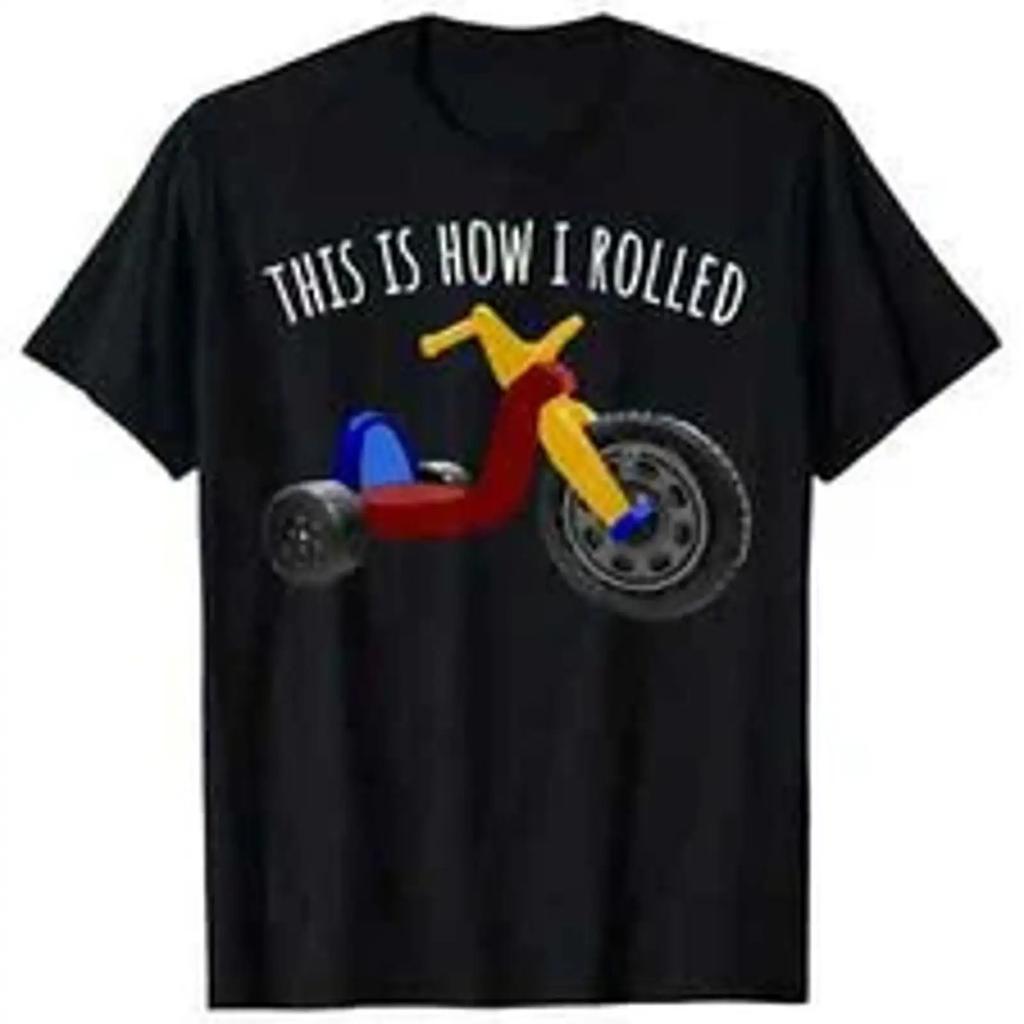 Unisexs 1980s Vintage T Shirt This Is How I Rolled Funny Scooter Desig Vintage Stretched Top For Everyday Wear Casual