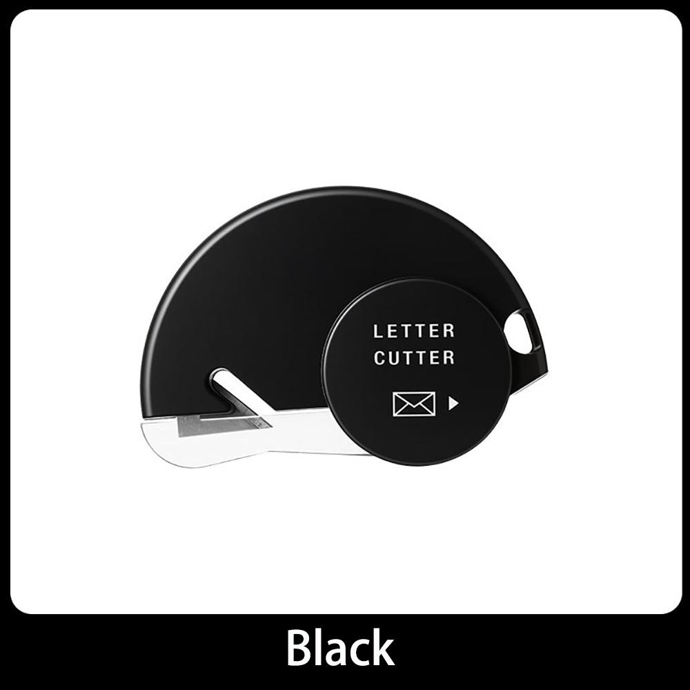 

Japanese mini shaftless letter opener, safe and hand friendly, portable unboxing knife, grain opener, badge specific чорний