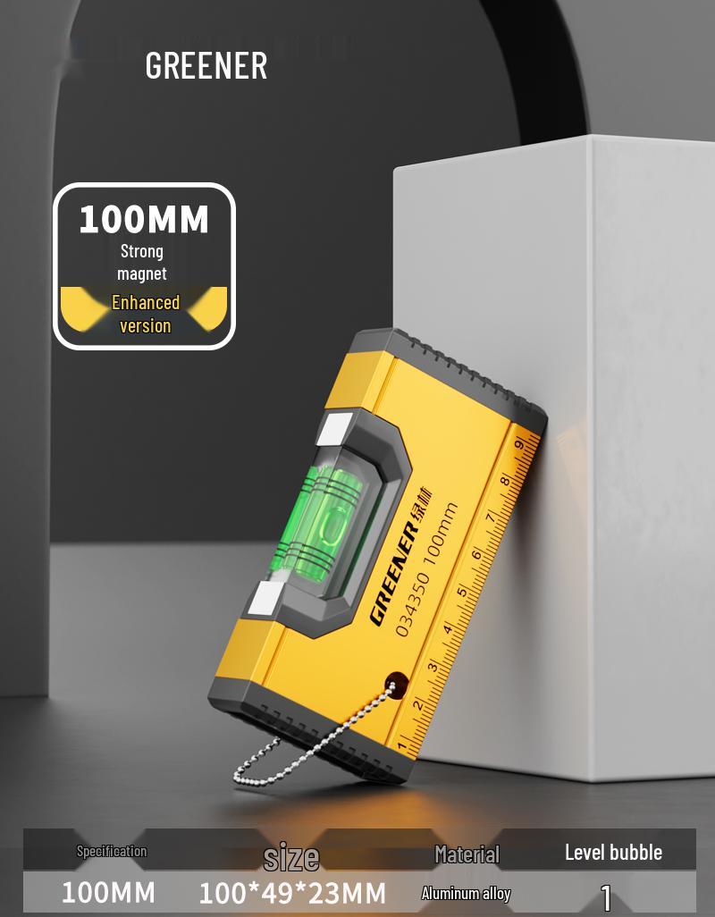 Мини-уровень с высокой точностью и сильным магнитом (Алюминиевый сплав)