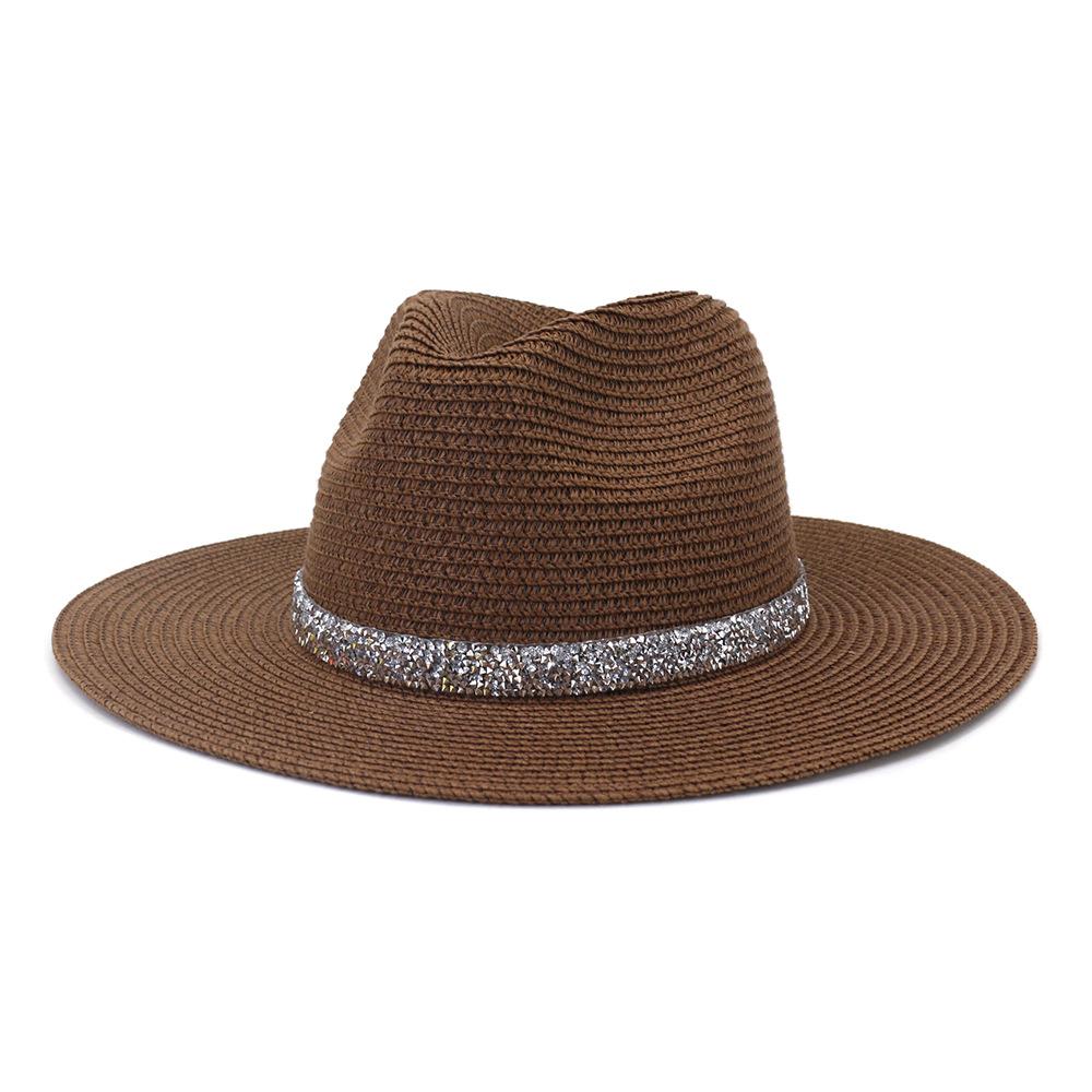 White Women Sun Hat Summer Wide Brim StrawTravel Beach Hats Big Size 60CM New Jazz Trilby Cap Chapeu Feminino Praia