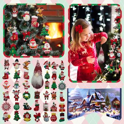 24 Holiday Gnome Countdown Calendars, Countdown Holiday Party Toys
