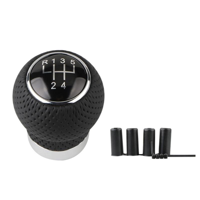 Manopla de Câmbio de Couro para Carro, Alavanca de Câmbio Manual, Substituição de Manopla Elegante de Couro para Veículos Manuais