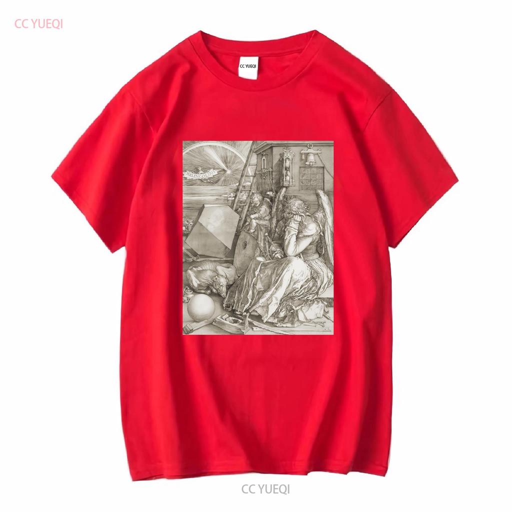 Melancolia I Melencolia Albrecht Durer T Shirt Arte Rinascimento Settentrionale per Lei Lui Amante vintage Lavato Unisex Stiloso