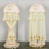 Elektrisk fläkt Dammskydd Jacquardspets Skyddstyg Heltäckande Hushållsbordsskiva Vertikal Universell Fläktskydd