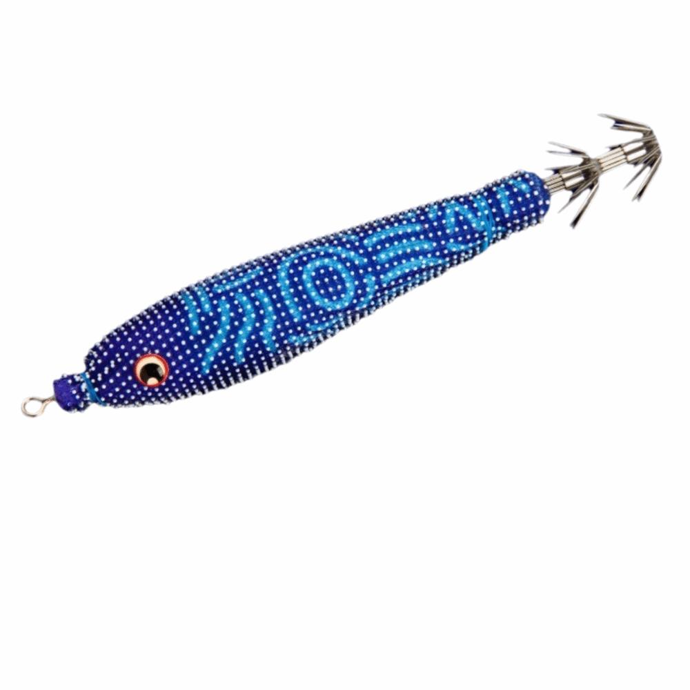 5g Weight Squid Jig Lure Luminous Design Artificial Squid Bait Floating Squid Jig Sea Fishing Color B
