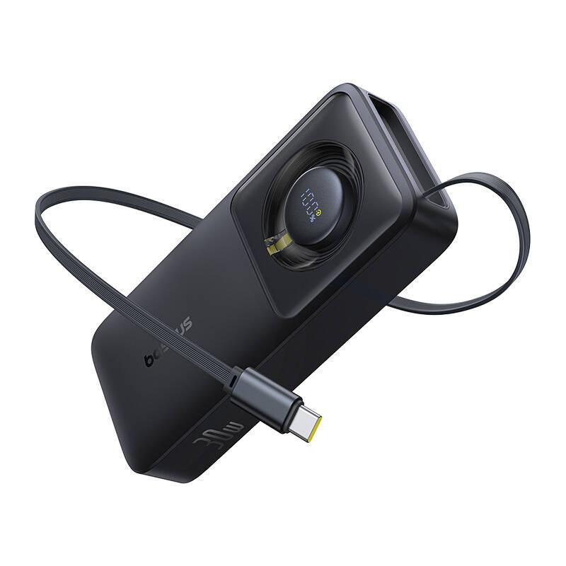 Powerbank Baseus Os Free2Pull 10000Mah 30W +Kabel (Czarny)