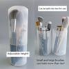 6 Gänge Verstellbarer Transparenter Make-up-Pinsel Aufbewahrungszylinder Make-up-Pinselhalter Display Aufbewahrungsbecher Organizer mit Deckel