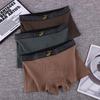 Men's Cotton Boxer Briefs - Comfortable, Breathable, Trendy Solid & Striped Design