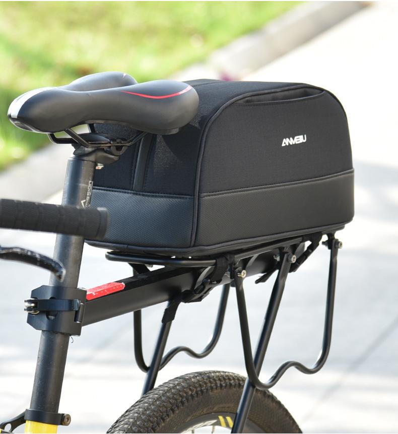 Bicycle & Scooter Rear Seat Pannier: Battery & Storage Tail Bag for Mountain Bikes & Motorcycles