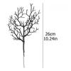 Artificial Black Branches Halloween Fake Leaves Stem Plants Flower Home Decoration Halloween Theme Branch Party Decor Supplies