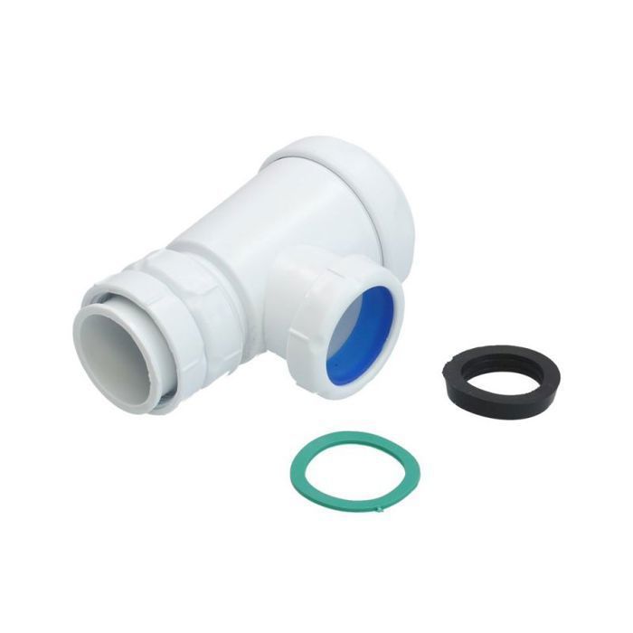 Sink Siphon - Fontastock - FSKFSI001 - Extendable 1-1/2" - White - 7x6x12 Cm