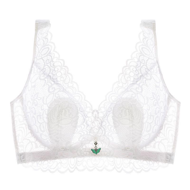 

Модное летнее легкое нижнее белье большого размера с полной чашкой, женское нижнее белье, сексуальный кружевной бюстгальтер с полной чашкой, толстый м бюстгальтер 34/75C белый