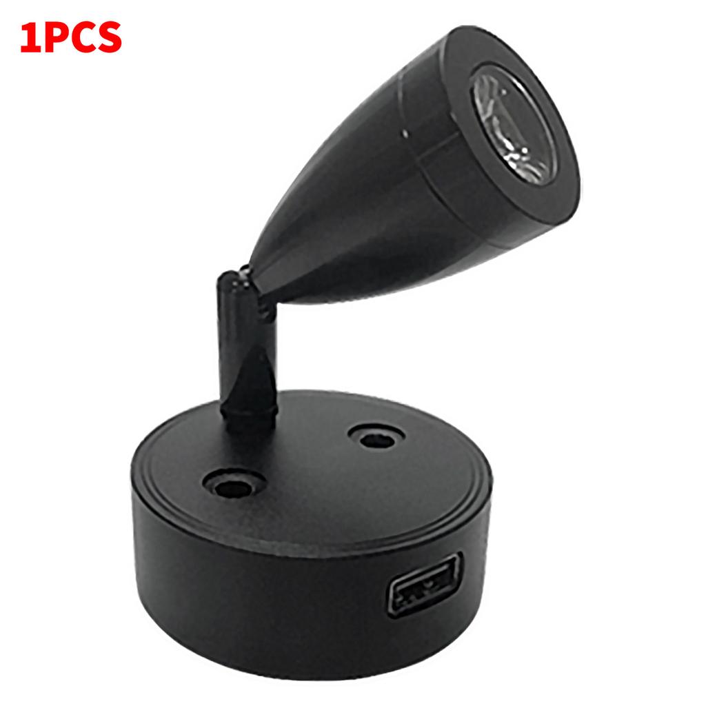2/1PCS Silver/Black DC 12-24V Car Interior Accessories LED Reading Car Spot Lights RV Boat Caravan Motorhome Bedside Wall Lamp