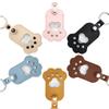 Pet Furs Memorial Keychains Dog Cats Hair Keepsakes Holder Engraved Pet Loss Gift Pet Hair Container Keyring Keepsakes