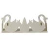 Etagère en bois 2 cygnes à customiser 40 x 16 cm