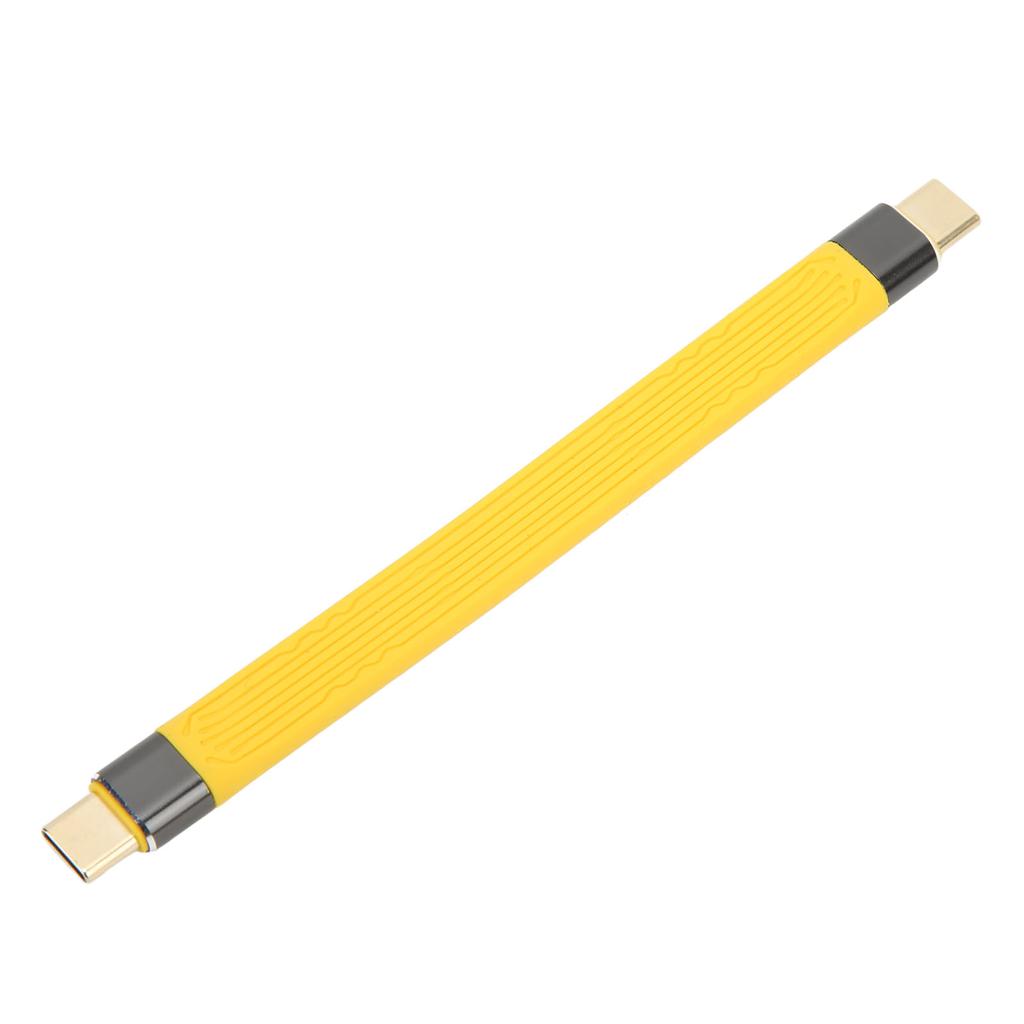 Type C To Type C Cable 10Gbps Data Transfer PD 100W 5A Fast Charging Male To Male FPC Type C Data Cord 5.1in