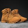 Men's Shoes Thick Soles Wear and Increase High Top Boots Leather Big Yellow Boots Breathable Deodorant Men's Boots