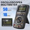 10MHz 50Msps Digital Oscilloscope REL Test 6000 Counts Graphical Signal Waveform Auto Capture 100mF RMS Multimeter Repair Tools
