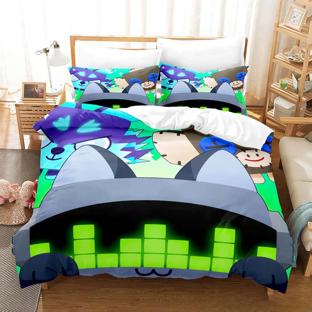 

New 3D Game Pet Simulator X Bedding Set Single Twin Full Queen King Size Bed Set Adult Kid Bedroom Duvet Cover Set Home Textiles EU single(135x200cm)