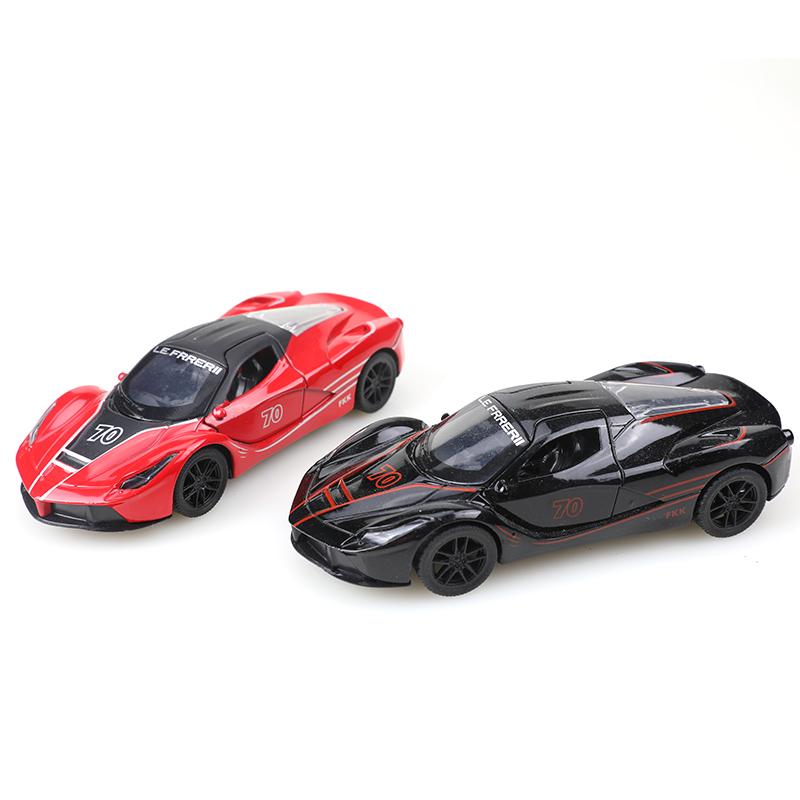 (Bagged) 1:36 Alloy Pullback Racing Car Simulation Toy, Cool Three-Door Racing Car, Children's Toy.
